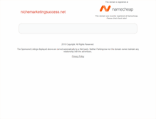 Tablet Screenshot of nichemarketingsuccess.net